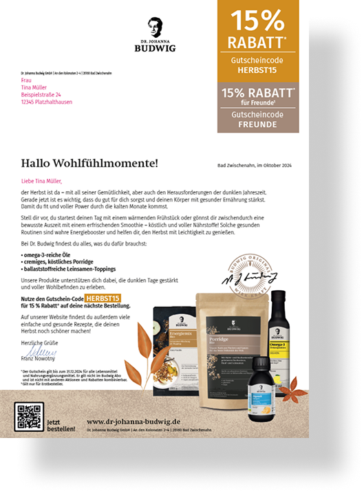Mehr über den Artikel erfahren DR Johanna Budwig